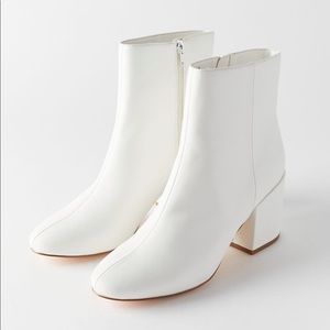 UO Margot Faux Leather White Boots